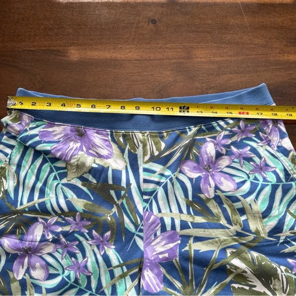 D and Co Active Pull On Sweatpants Blue Tropical & Gray Lot of 2 Size Large L - Picture 7 of 12